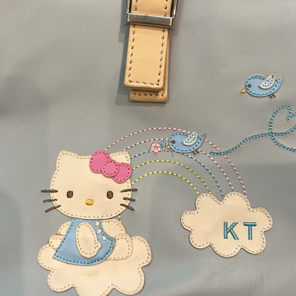 New Hello Kitty KT Sanrio Leather Bird Bag Never Used with dust bag Rare Y2K - Picture 2 of 8